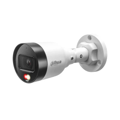 Cámara IP Bullet Dahua DH-IPC-HFW1239S1-A-IL 2MP PoE Micrófono Smart Dual Light 30m IP67