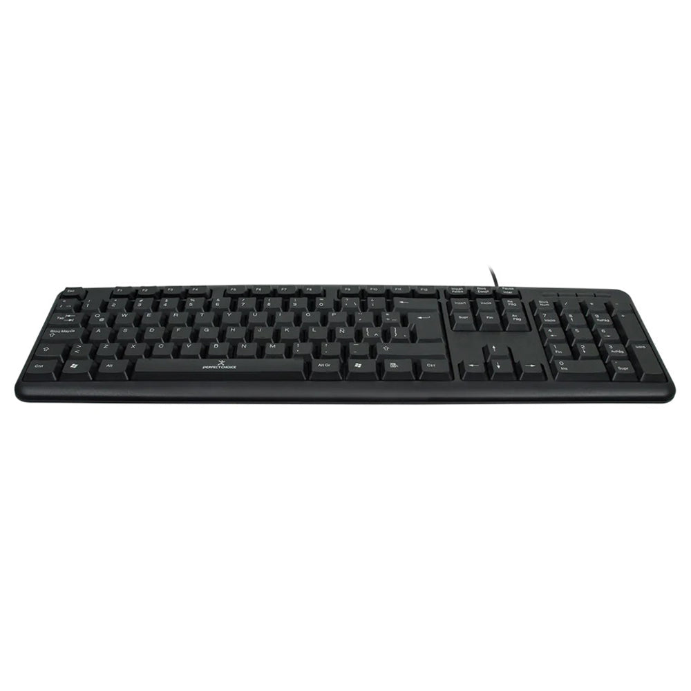 Teclado Perfect Choice Resistente a Derrames, PC-201038, Alámbrico