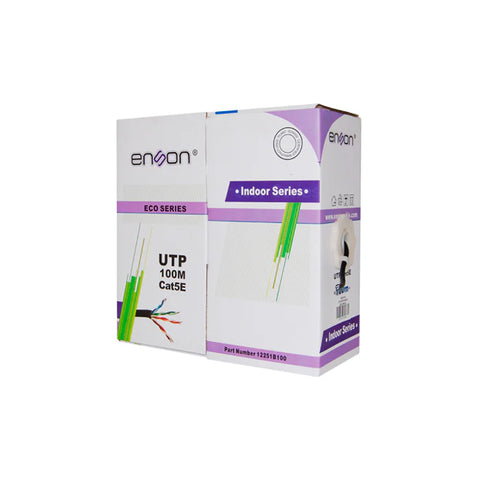 Cable UTP Cat5e Enson 100m Negro Bobina
