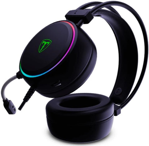 Diadema Gamer T-Dagger Sona RGB USB 2.0 con Micrófono Negra