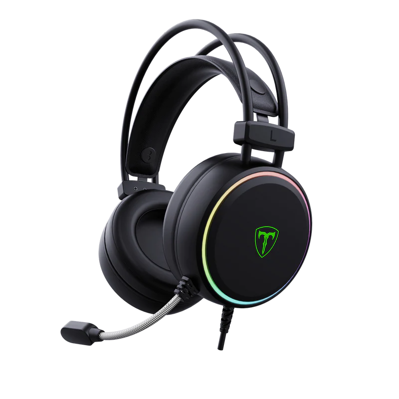 Diadema Gamer T-Dagger Sona RGB USB 2.0 con Micrófono Negra