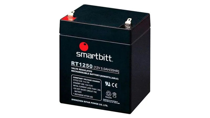 Batería de Plomo Ácido Smartbitt SBBA12-5 12V 5Ah Recargable