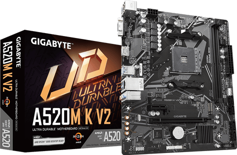 Tarjeta Madre Micro ATX AM4 Gigabyte A520M K V2 DDR4 3200MHz