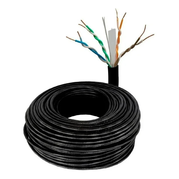 Bobina Cable UTP Cat6 Exterior 305m Negra XCASE