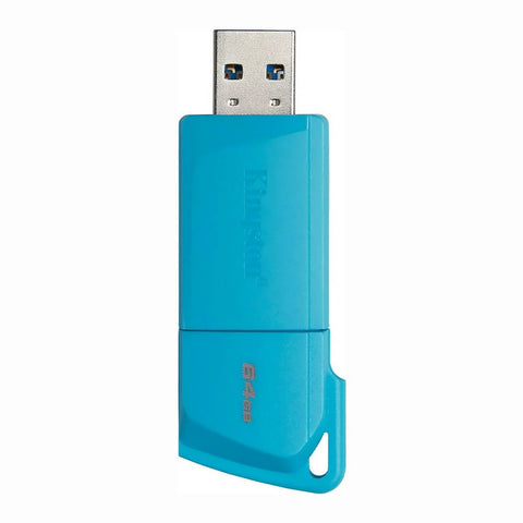 Memoria USB Kingston DataTraveler Exodia M 64GB USB 3.2 Retráctil Turquesa