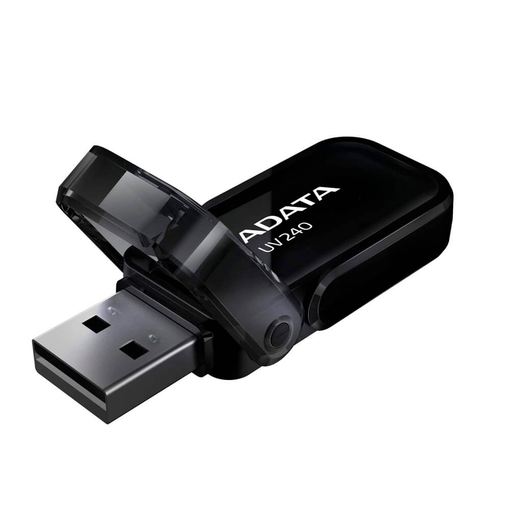 Memoria USB 32GB Adata UV240 AUV240-32G-RBK con Tapa Abatible