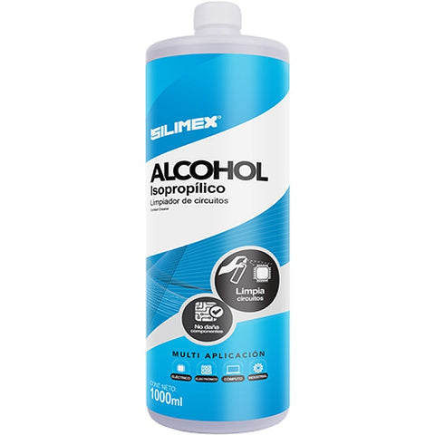 Alcohol Isopropílico Silimex 1 Litro para Limpieza Electrónica