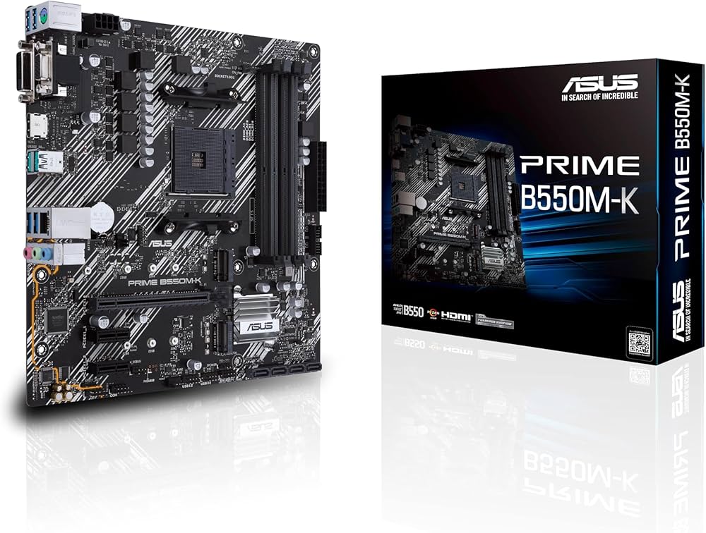 Tarjeta Madre Micro ATX AM4 ASUS PRIME B550M-A/AC DDR4 3200MHz