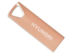 Memoria USB 16GB Hyundai Bravo Deluxe Metálica Rosa
