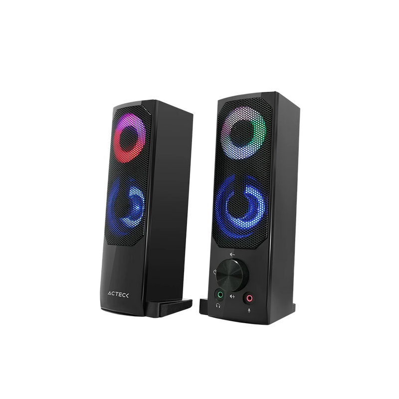 Bocinas Acteck Elant Brick AS450 Alambrica AC-935258 USB 3.5mm