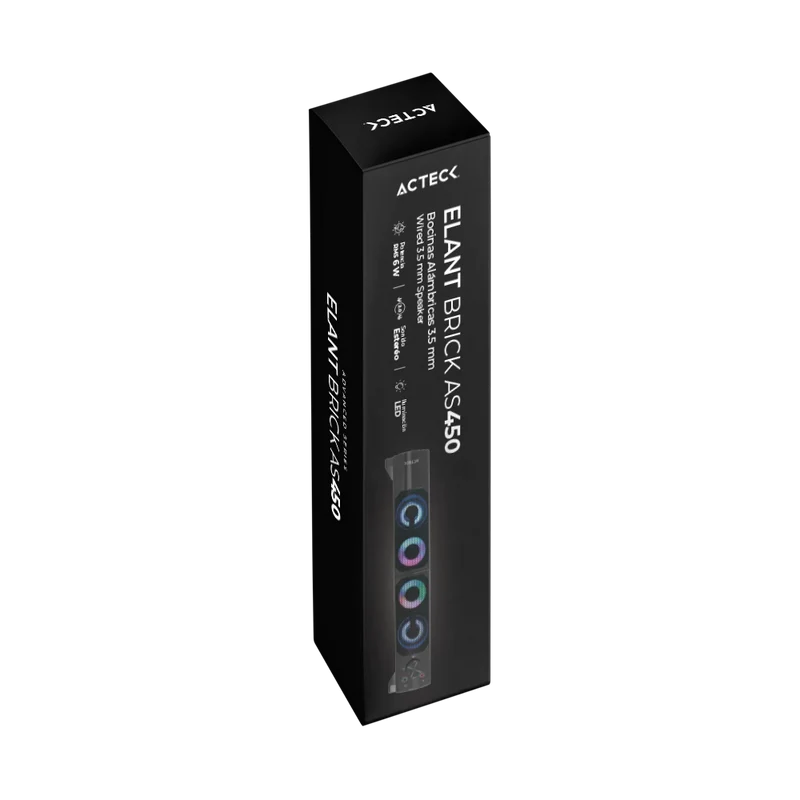 Bocinas Acteck Elant Brick AS450 Alambrica AC-935258 USB 3.5mm