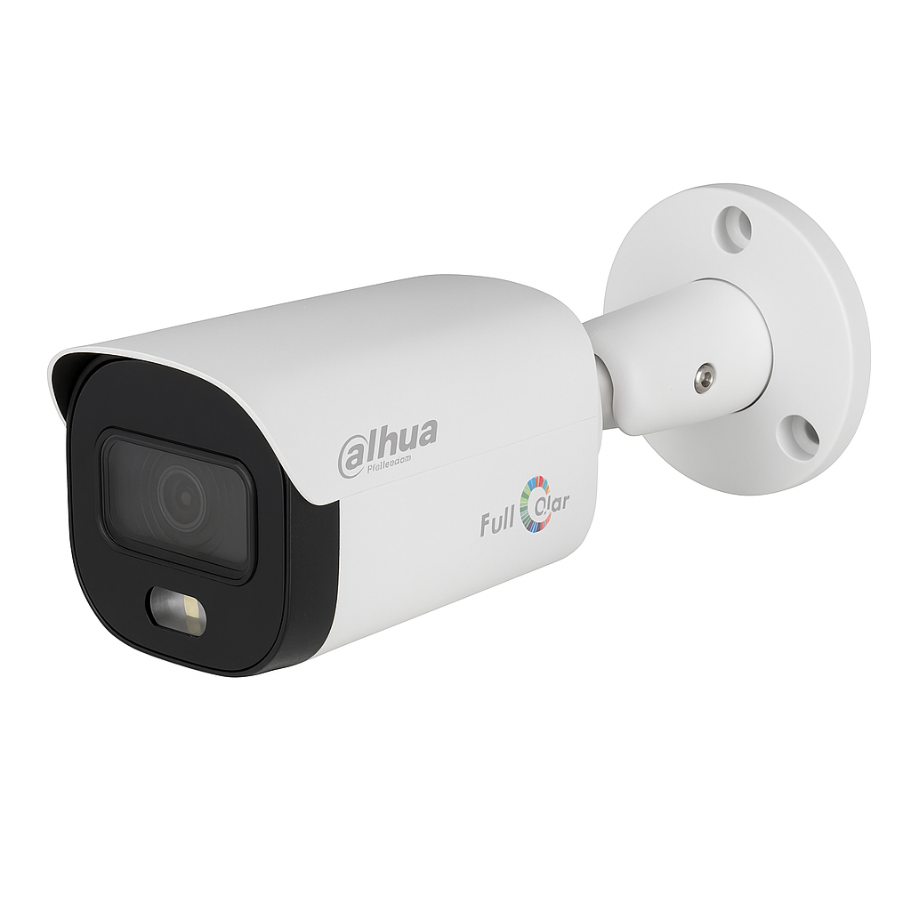 Dahua B1A21N-U-IL-A Cámara Bullet 2MP Full-Color, Audio, Luz Blanca, HDCVI, Lente 3.6mm – Videovigilancia