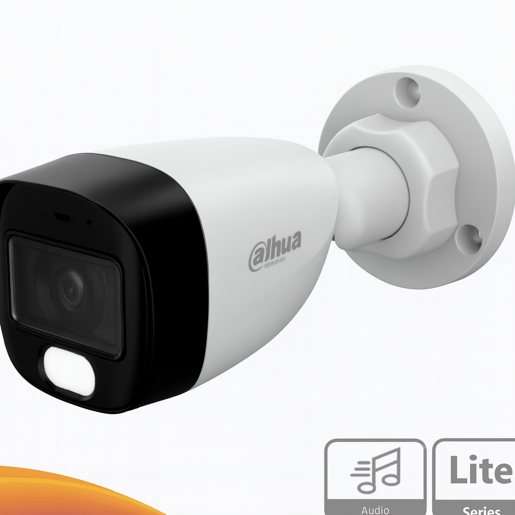 Dahua DH-HAC-HFW1209CN-A-LED-S3 Cámara Bullet 2MP Full-Color, Lente 3.6mm, Audio Integrado, HDCVI
