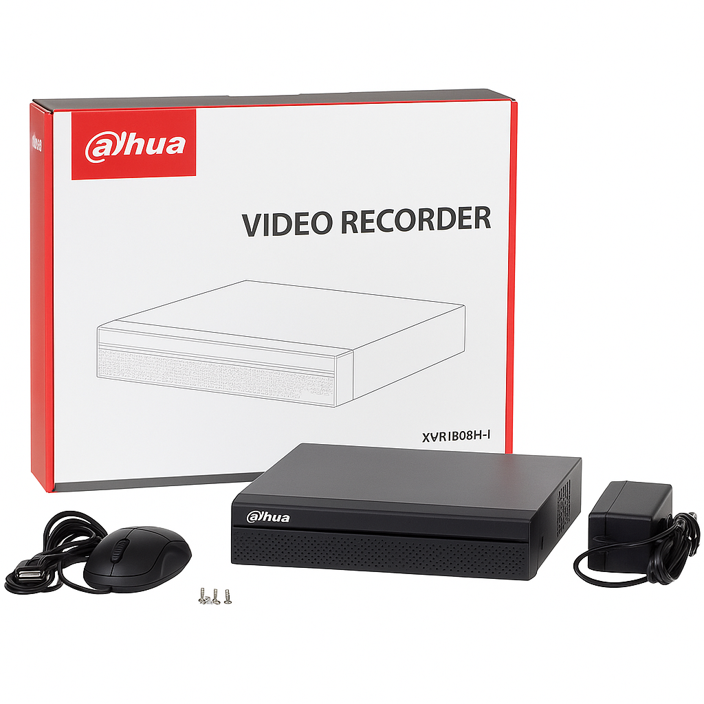 Dahua XVR1B08H-I DVR 8 Canales HDCVI Lite, 1080N, Inteligencia SMD, Audio Coaxial, Compatibilidad 5-en-1 – Videograbador