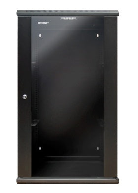 Gabinete Rack Enson 22U para Piso o Pared con Puerta de Cristal