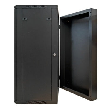 Gabinete Rack Enson 22U para Piso o Pared con Puerta de Cristal