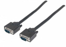Cable para Monitor Manhattan SVGA HD15 Macho a HD15 Macho 1.8m Negro