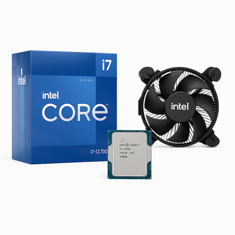 Intel Core i7-12700 BX8071512700 Procesador 12 Núcleos 20 Hilos, 4.9GHz Boost, UHD 770, Socket LGA1700 – CPU para PC