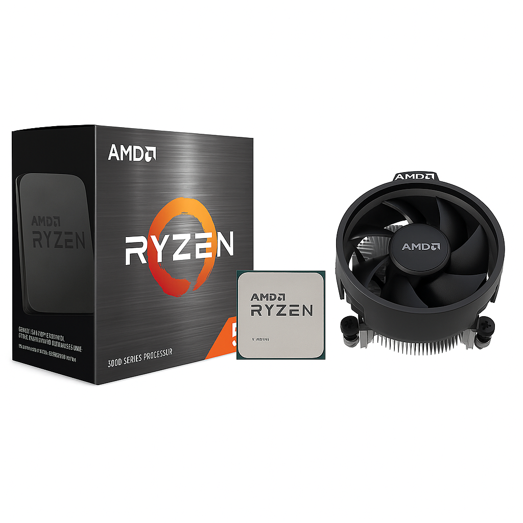 AMD Ryzen 5 5600G 100-100001488BO Procesador 6 Núcleos 12 Hilos, 4.4GHz Boost, Gráficos Radeon Vega – CPU para PC