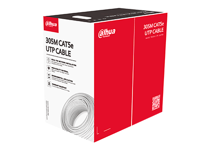 Bobina Cable UTP Cat5e Cobre 305m Interior Dahua PFM920I-5EUNCV2 Blanco
