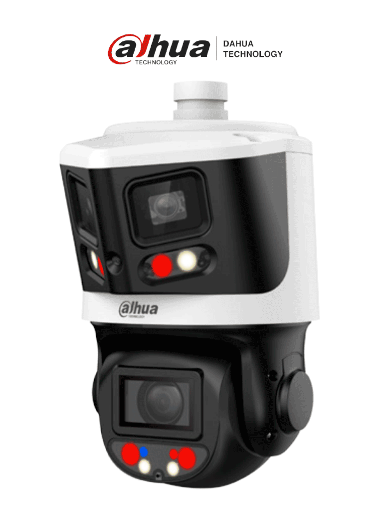 Cámara IP PTZ DAHUA 8MP+4MP TiOC Auto Tracking PoE 70m