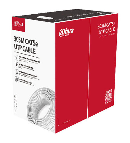 Cable UTP Cat5e Dahua Cobre 305m Blanco Interior