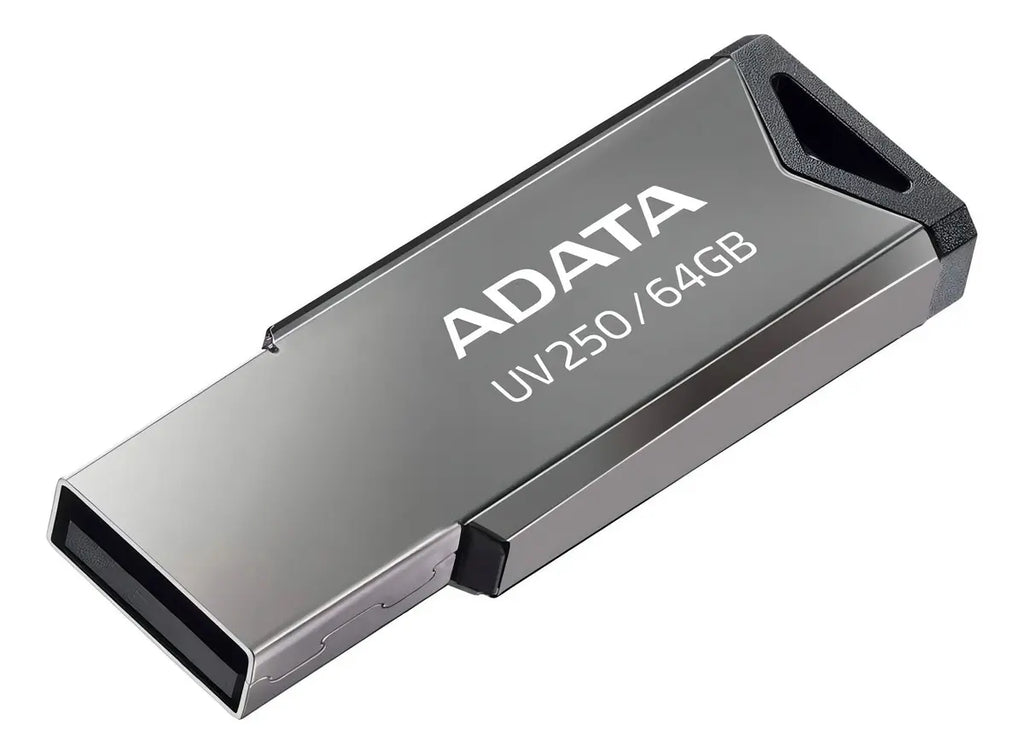 Memoria USB 64GB Adata UV250 Metálica Plata