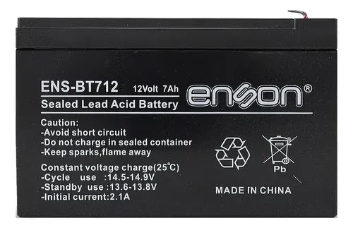 Batería 12V 7Ah para No Break Enson ENS-BT712