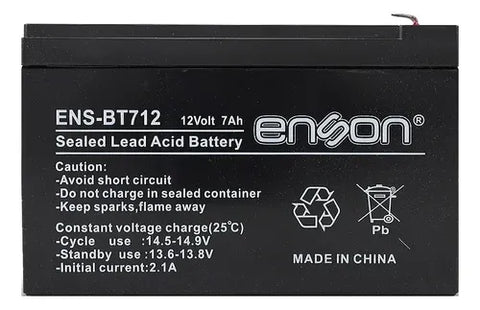 Batería 12V 7Ah para No Break Enson ENS-BT712