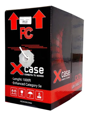 Cable UTP Cat5e Xcase 305m Blanco Bobina