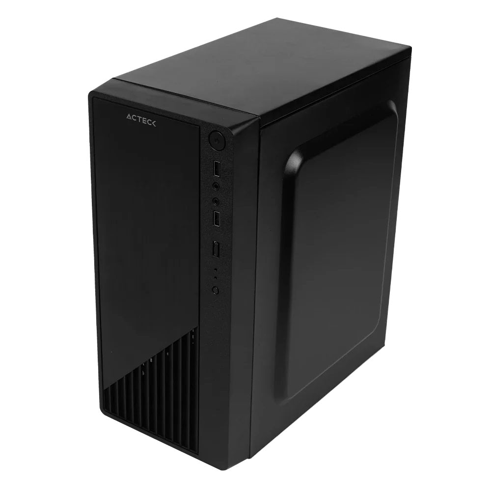 Gabinete Compacto Mini Torre Kioto GC220 Negro con Fuente ATX 500 W ACTECK