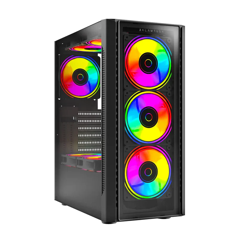 Gabinete Gamer Media Torre Dragonfly II Crystal GM745 Negro Balam Rush