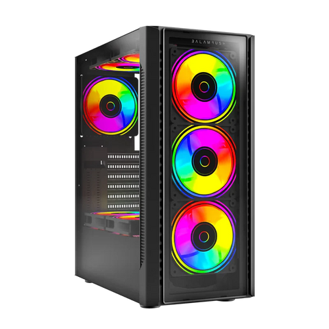 Gabinete Gamer Media Torre Dragonfly II Crystal GM745 Negro Balam Rush