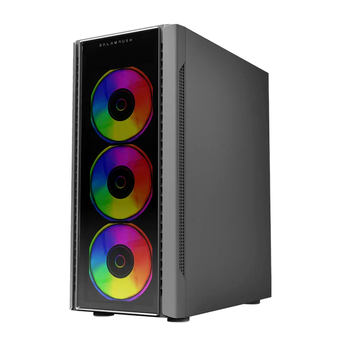 Gabinete Gamer Media Torre Dragonfly II Crystal GM745 Negro Balam Rush