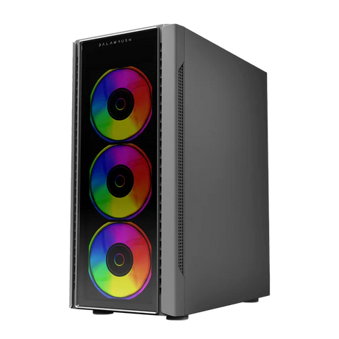 Gabinete Gamer Media Torre Dragonfly II Crystal GM745 Negro Balam Rush
