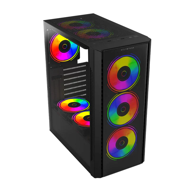 Gabinete Gamer Media Torre Dragonfly II Crystal GM745 Negro Balam Rush