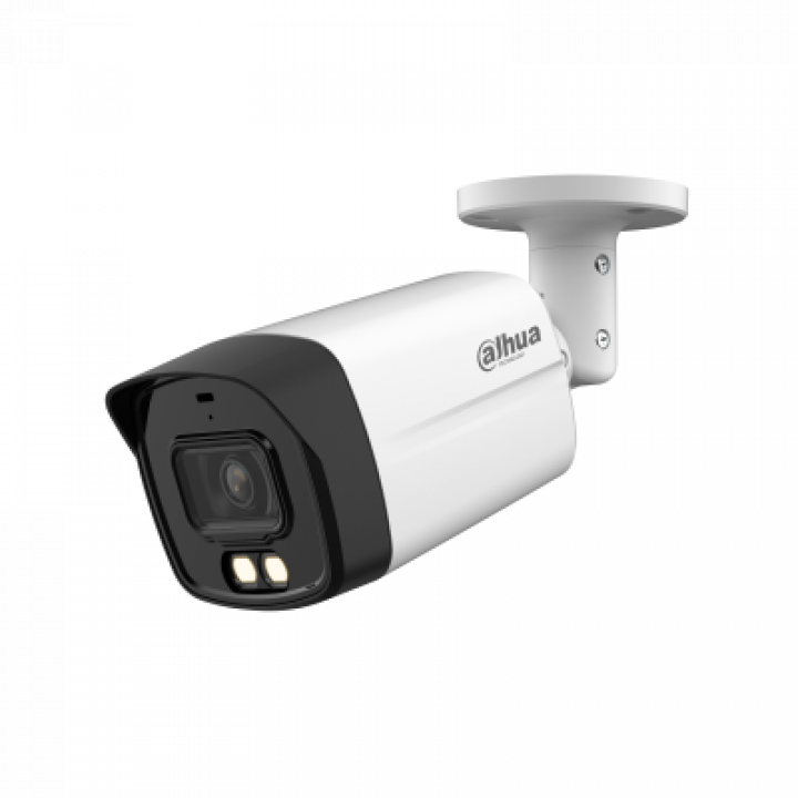 Cámara Bullet HDCVI 5MP Dahua HFW1500TLMN-IL IR + Luz 40m Audio