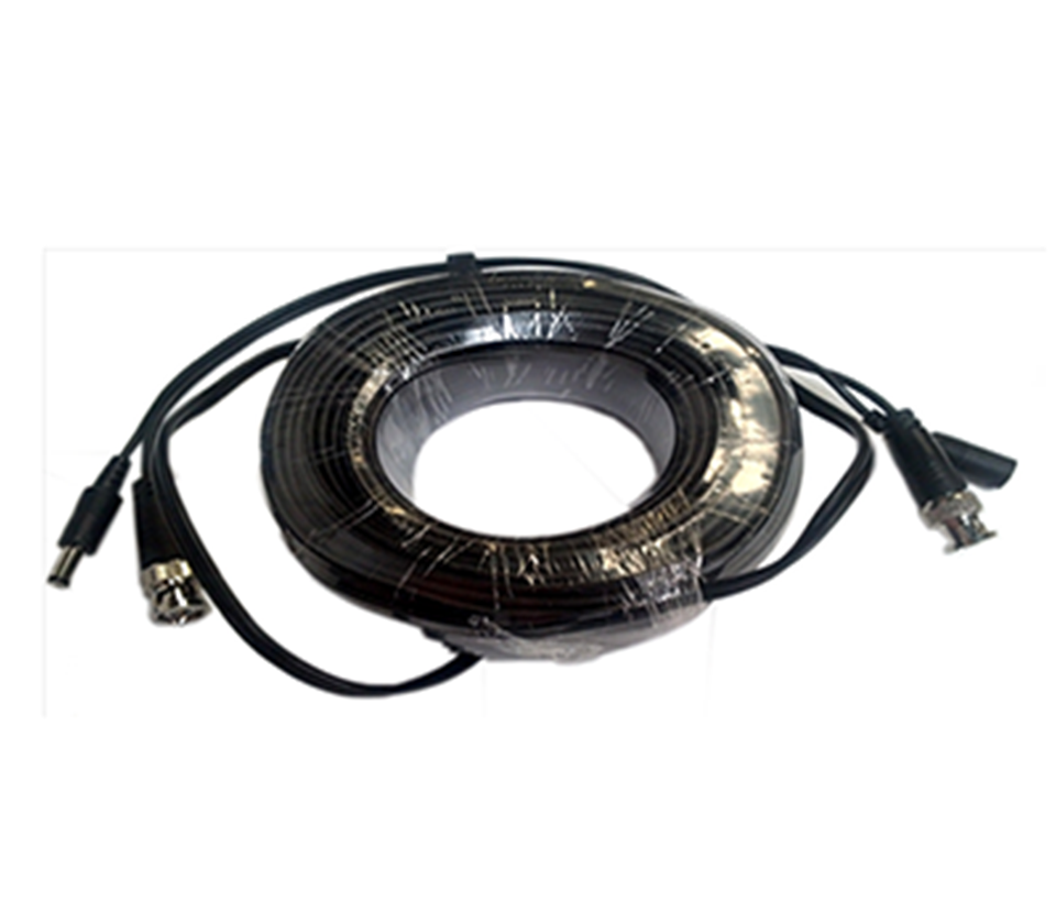 Cable Siamés CCTV Saxxon 30m con Video y Energía BNC Macho