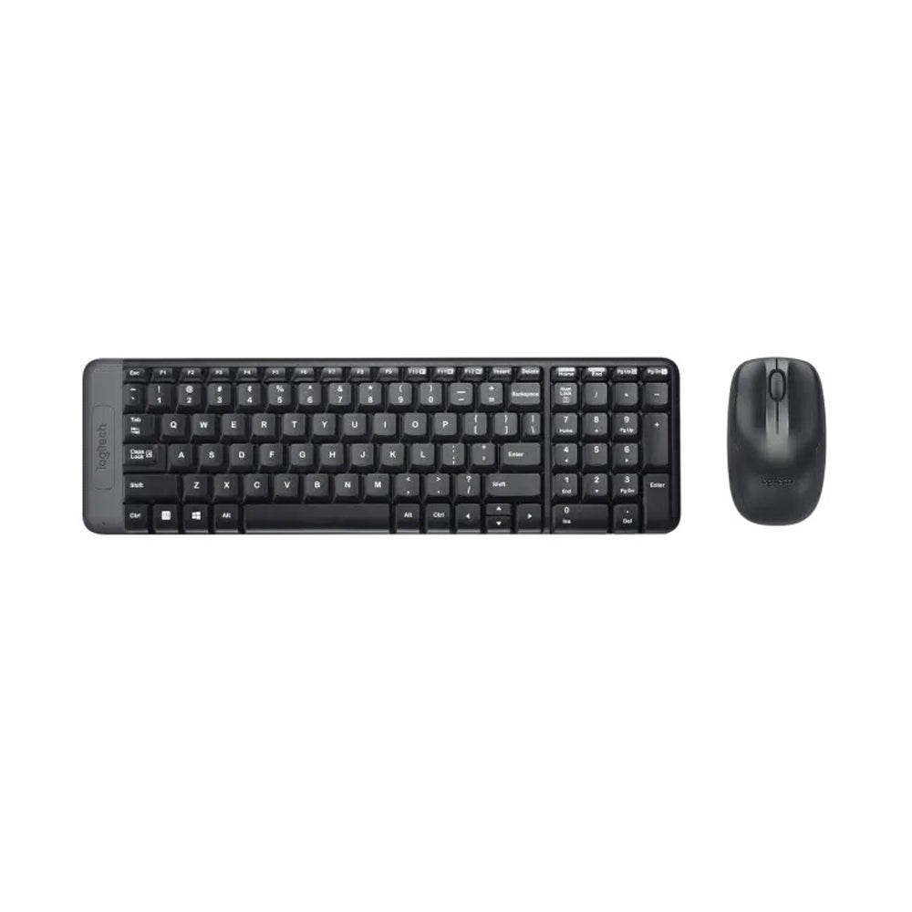 Kit de Teclado y Mouse MK220 inalámbrico Negro Logitech