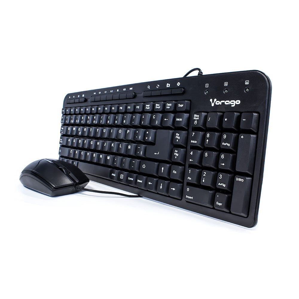 Kit Teclado y Mouse KM-105 Alámbrico Vorago