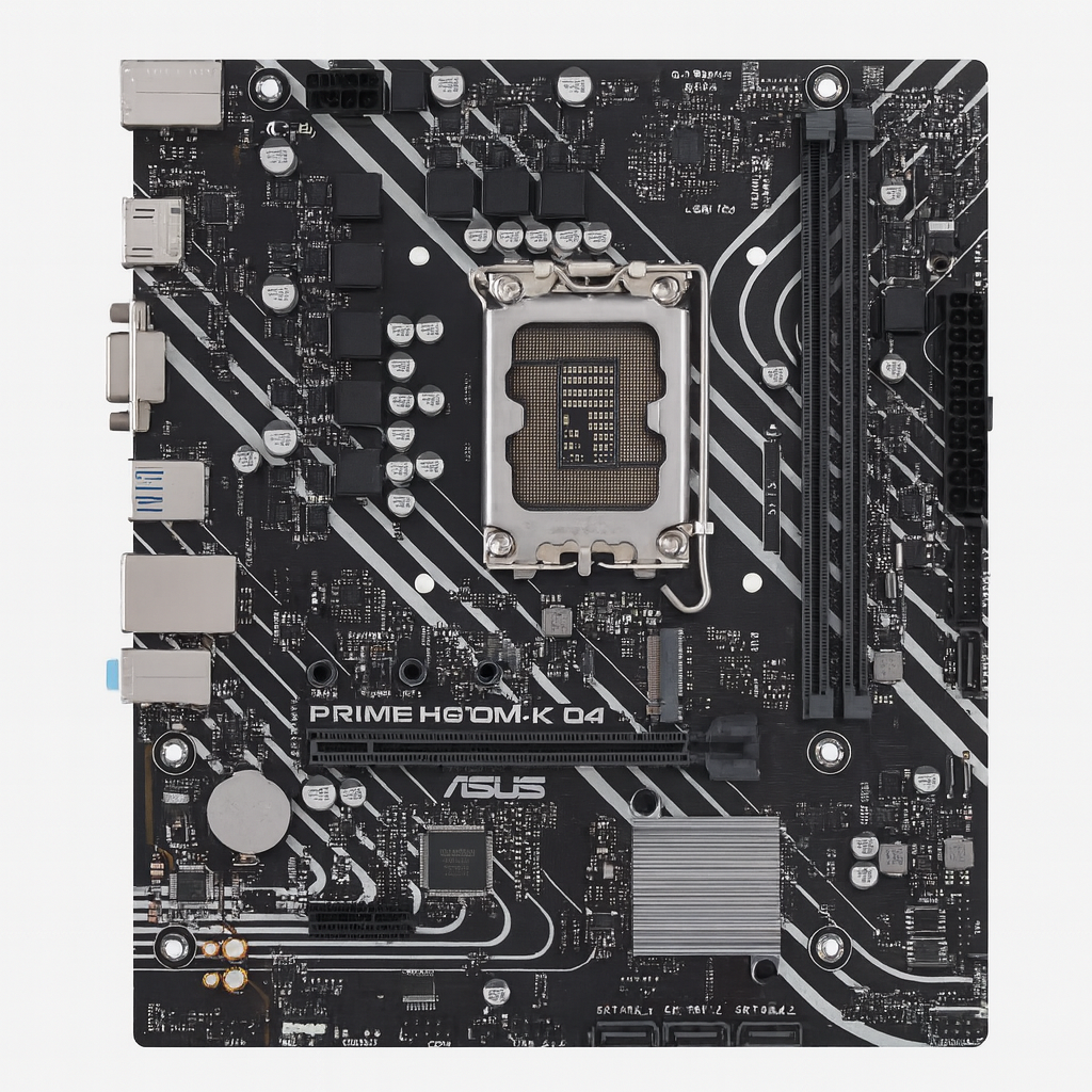 ASUS H610M-K D4 Tarjeta Madre Micro-ATX LGA1700, DDR4, PCIe 4.0, SATA, USB 3.2 – Motherboard para Intel