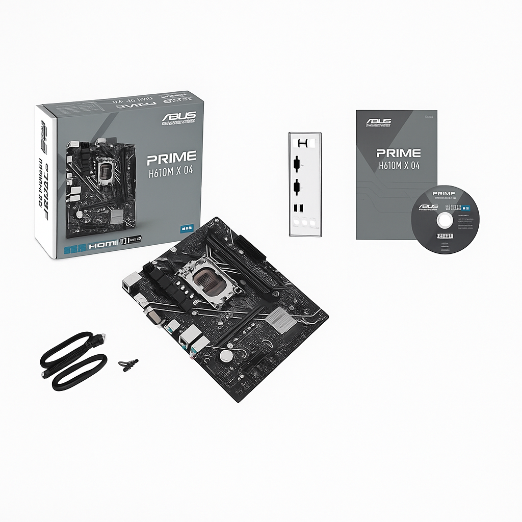 ASUS H610M-K D4 Tarjeta Madre Micro-ATX LGA1700, DDR4, PCIe 4.0, SATA, USB 3.2 – Motherboard para Intel