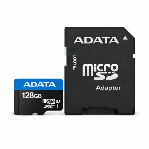 Memoria MicroSD ADATA 128GB Clase 10 UHS-I – Ideal para Celulares, Cámaras y Drones