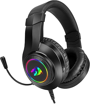 Audífonos Redragon H260RGB HYLAS Gamer (RGB), Alámbrico con Micrófono, Conector 1 x 3.5mm