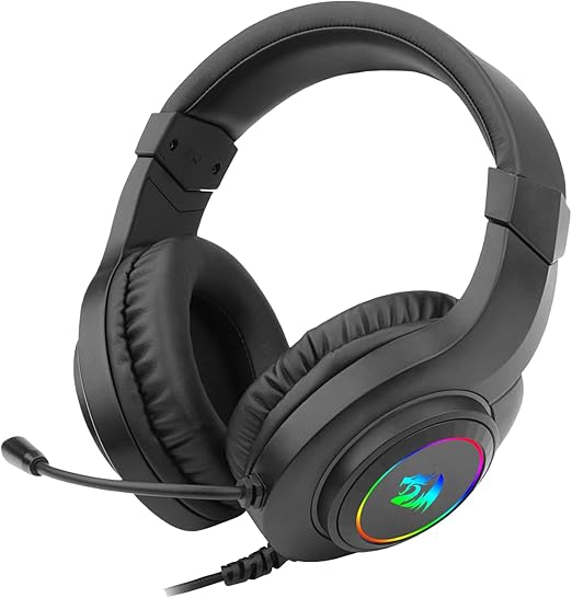 Audífonos Redragon H260RGB HYLAS Gamer (RGB), Alámbrico con Micrófono, Conector 1 x 3.5mm