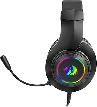 Audífonos Redragon H260RGB HYLAS Gamer (RGB), Alámbrico con Micrófono, Conector 1 x 3.5mm
