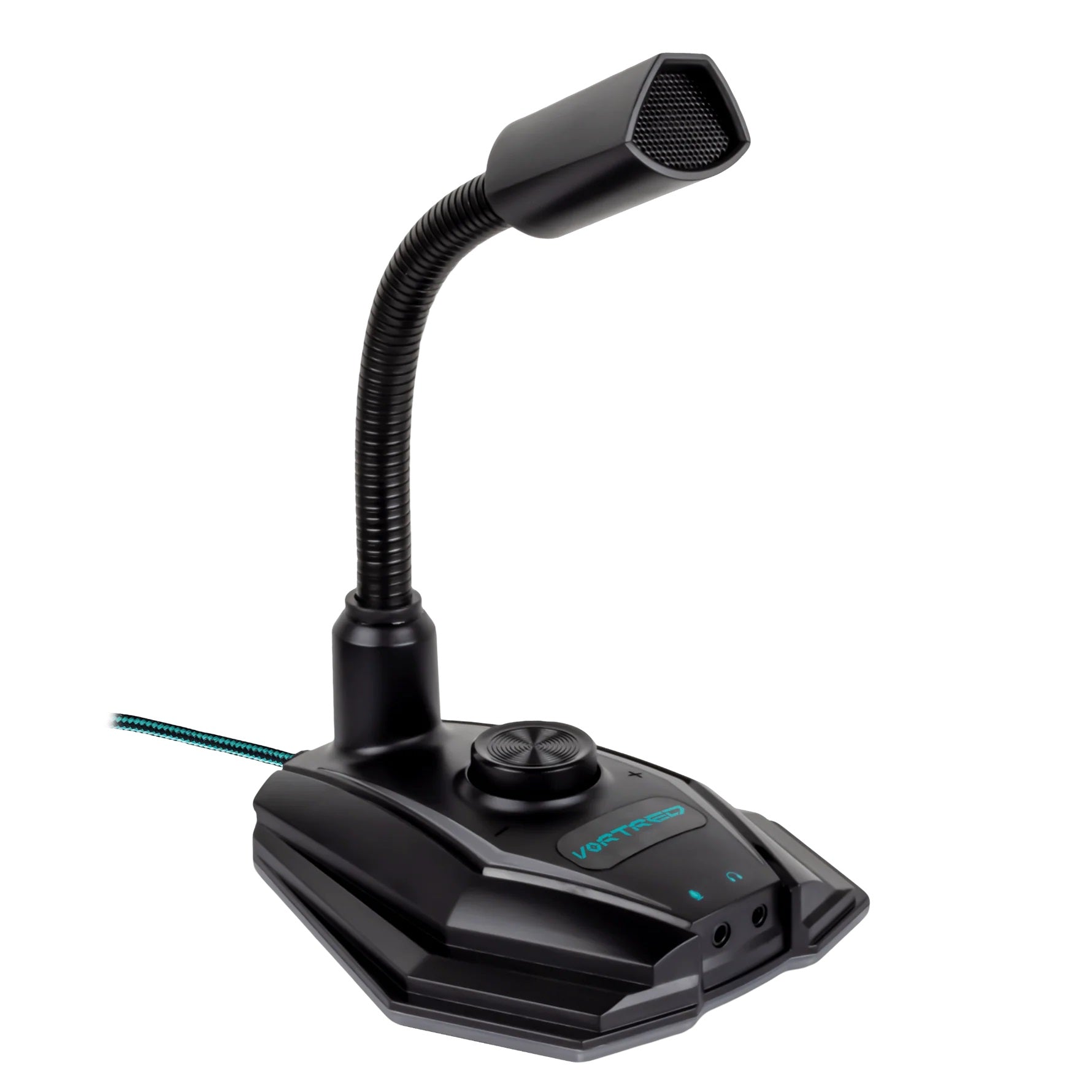 Micrófono Gaming Luz LED RGB Handler negros VORTRED
