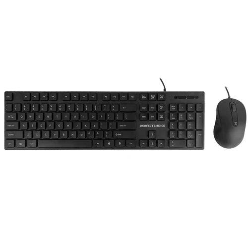 Kit Teclado y Mouse Perfect Choice PC-201076 USB Antiderrame