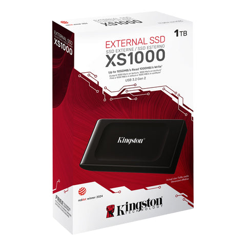 SSD Externo Kingston XS1000 1TB USB 3.2 Gen 2 – Almacenamiento Portátil Rápido