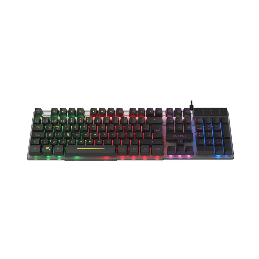 Teclado Gamer Acteck Aurean II TA220G, Alámbrico, USB, Negro
